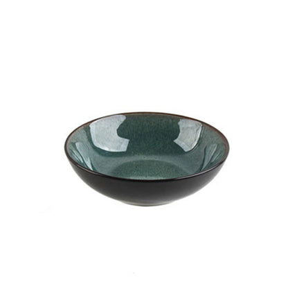 Glaze Kiln Ceramic Noddle Bowl Fruit Salad Tableware Set