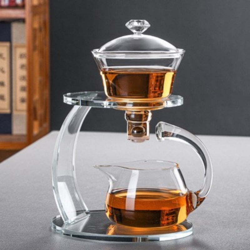 Glass Magnetic Tea Set Lazy Person  Making Tool Automatic   Pot