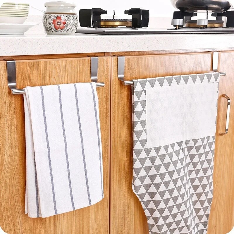 Kitchen Organizer  Bathroom Organization Hanging Door Home Towel Holder Kitchen Hanging Hook Storage Rack