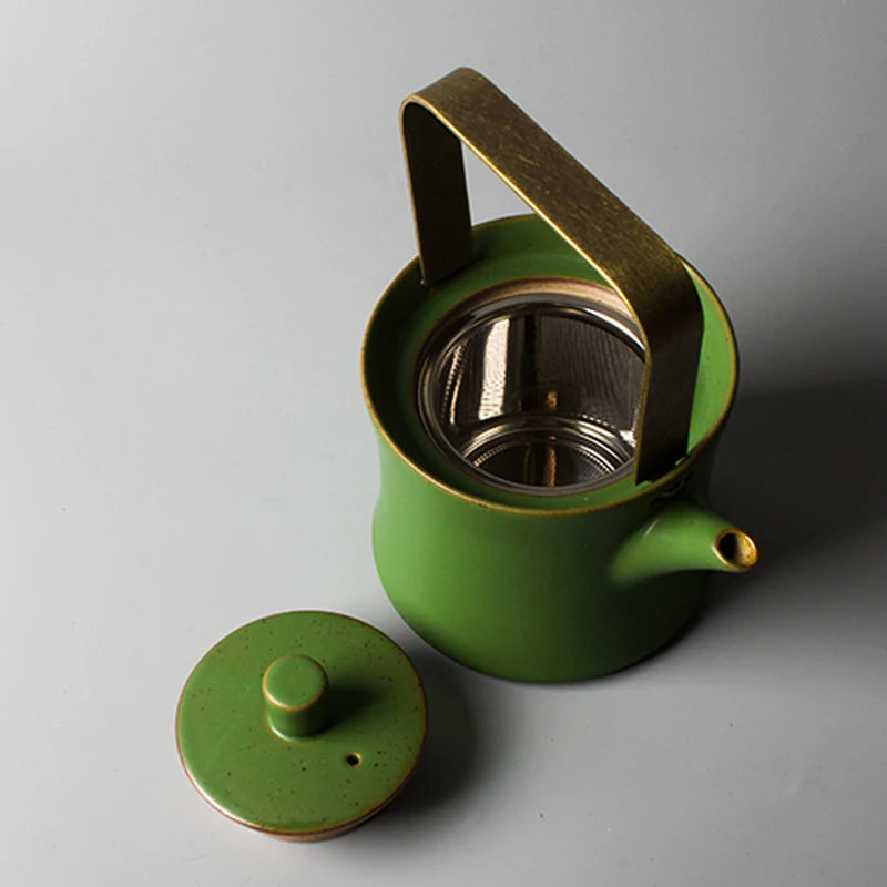 TANGPIN - Green Bamboo Tea Set, Tea Pot and Tea Cups