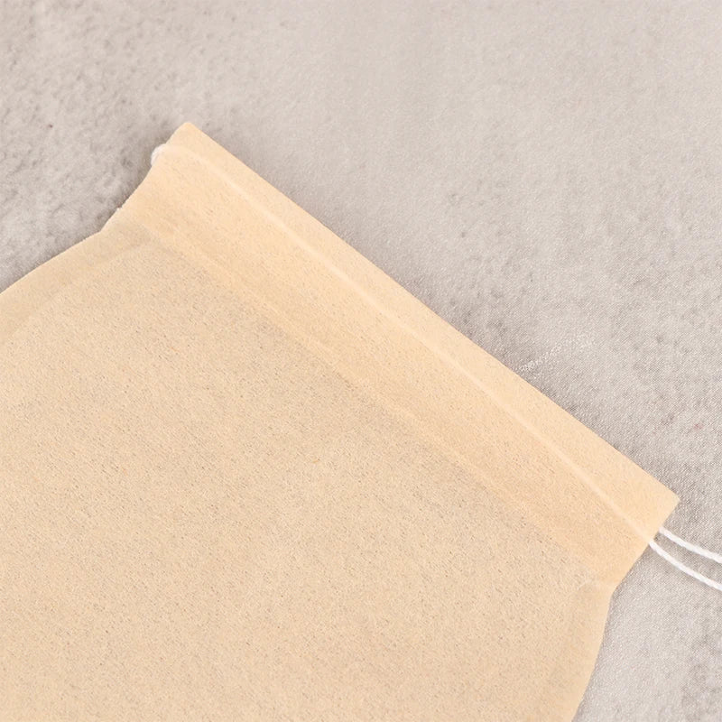 50Pcs Tea Bags Biodegradable Paper Drawstring Eco-Friendly Filter Empty Loose Leaf Powder Herbal Medicine Strainer 6.5*7cm 5*6cm