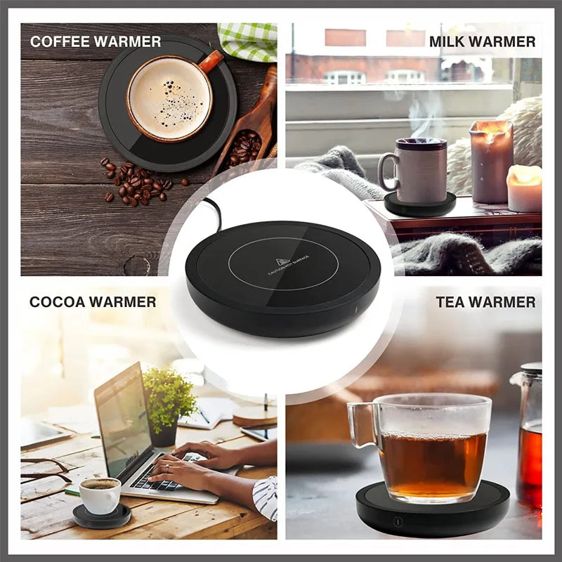 110V/220V Cup Heater Coffee Mug Warmer Hot Tea Makers Heating Pad Warmer Coaster Electric Hot Plate Coffee Heater For Tea Milk