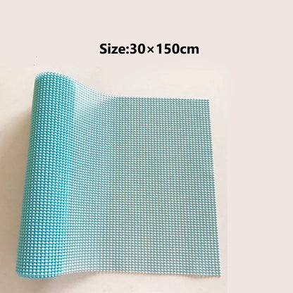 30×150cm Multi Purpose Non Slip Grip Mat PVC Table top Cabinet Tableware Liner Drawer Cushion Household Kitchen Car Supplies