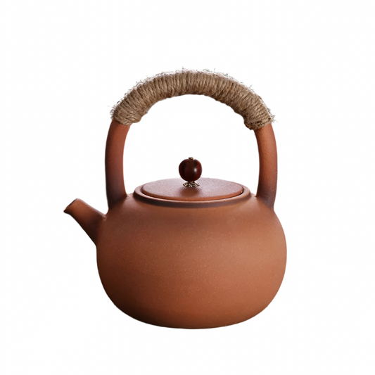 High Temperature Resistant Rough Pottery Boiled Teapot Kettle Tea Ceremony Kung Fu Teapot Retro Handmade Teapot Tea Fire Stoves