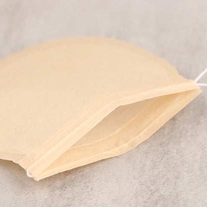 50Pcs Tea Bags Biodegradable Paper Drawstring Eco-Friendly Filter Empty Loose Leaf Powder Herbal Medicine Strainer 6.5*7cm 5*6cm