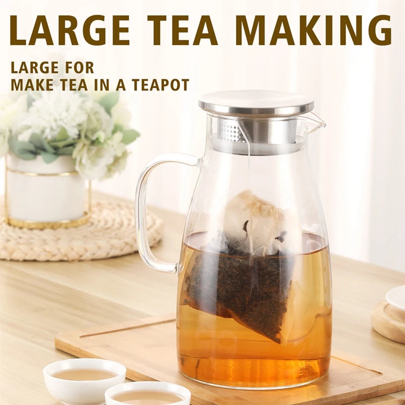 100Pcs Teabags Biodegradable Paper Tea Bag Drawstring Eco-Friendly Filter Empty Tea Bags Loose Leaf Tea Powder Herbal Medicine